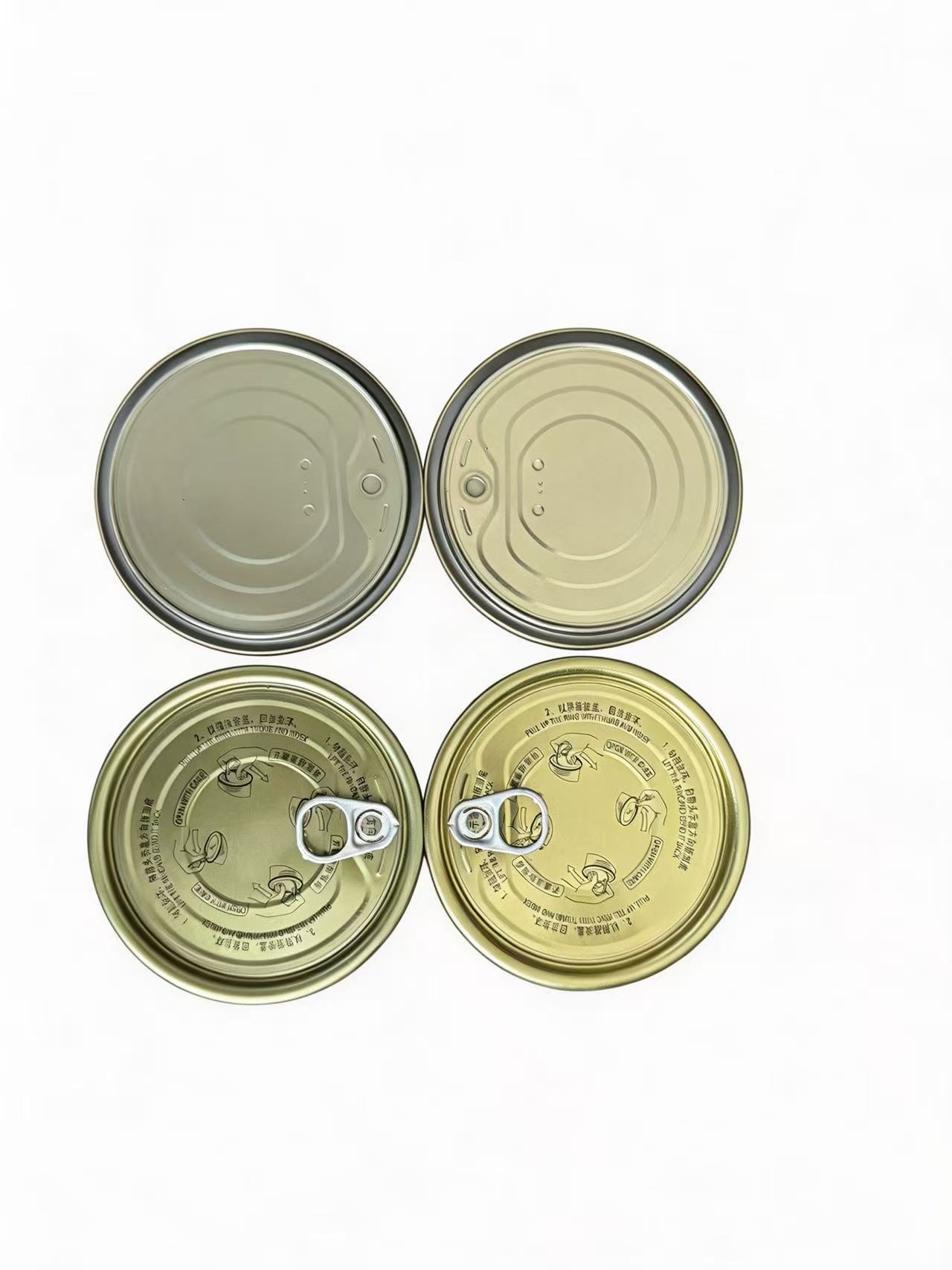 Food Grade Tinplate Easy Open End EOE
